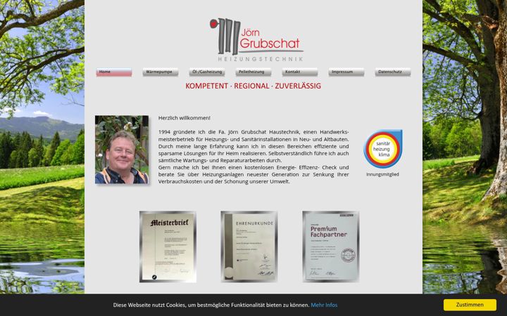 Screenshot of grubschat-haustechnik.de