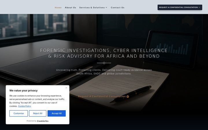 Screenshot of grudkoassociates.co.za