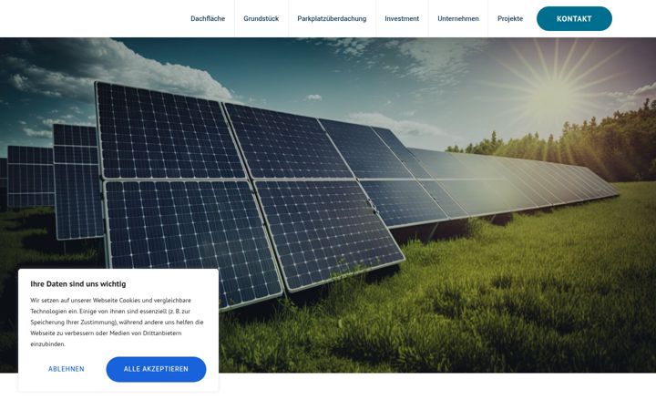 Screenshot of gruen-solar-invest.de