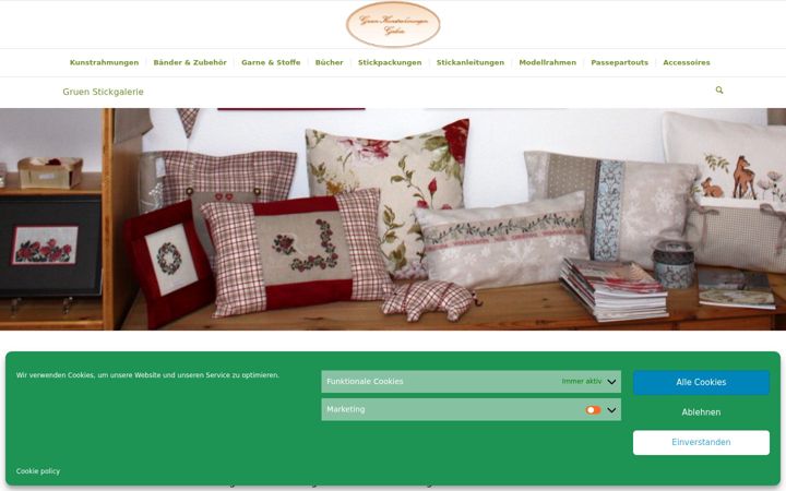 Screenshot of gruen-stickgalerie.com