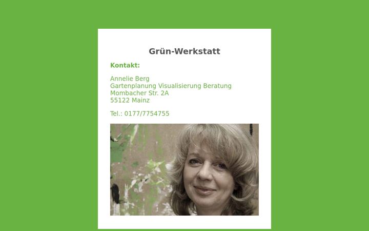 Screenshot of gruen-werkstatt.de