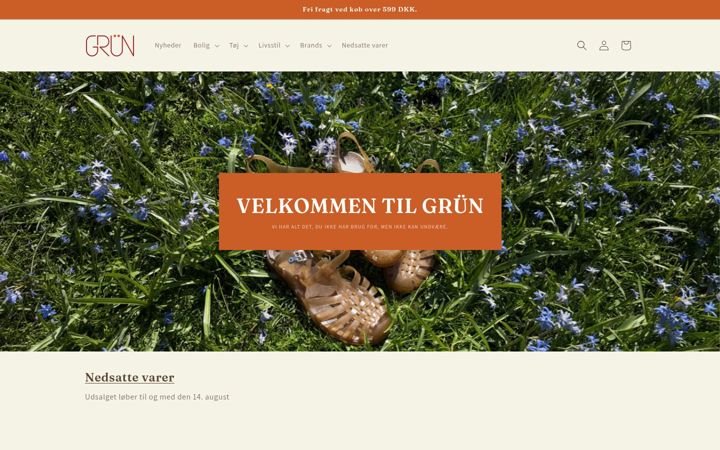 Screenshot of gruen.dk