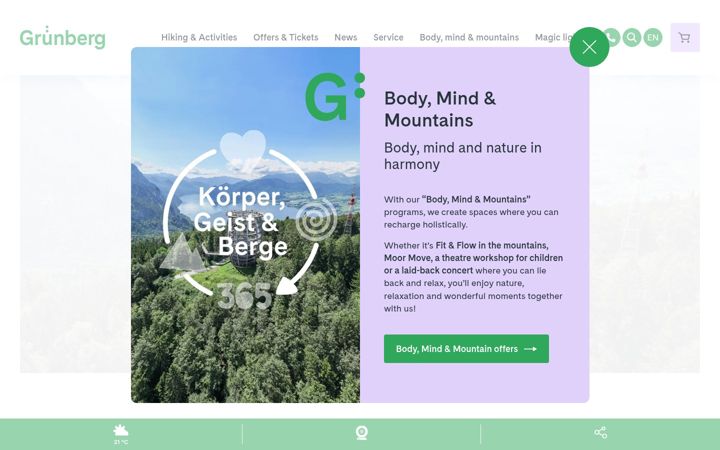 Screenshot of gruenberg.info