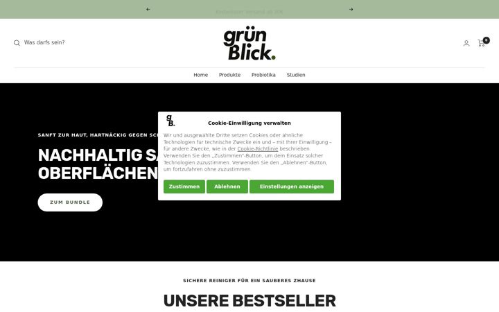 Screenshot of gruenblick.com