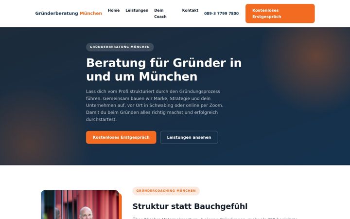 Screenshot of gruender-beratung-muenchen.de