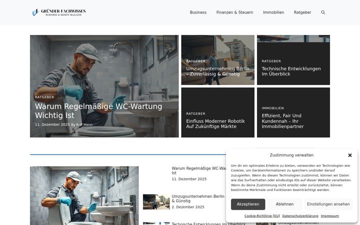 Screenshot of gruender-fachwissen.de