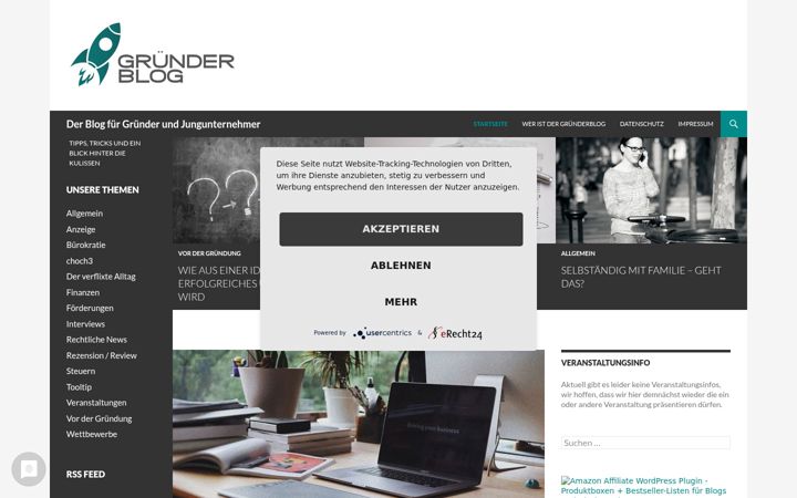 Screenshot of gruenderblog.at