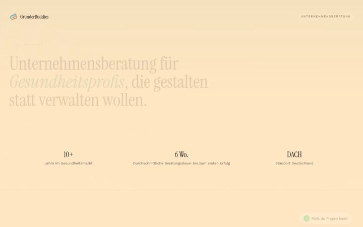 Screenshot of gruenderbuddies.de