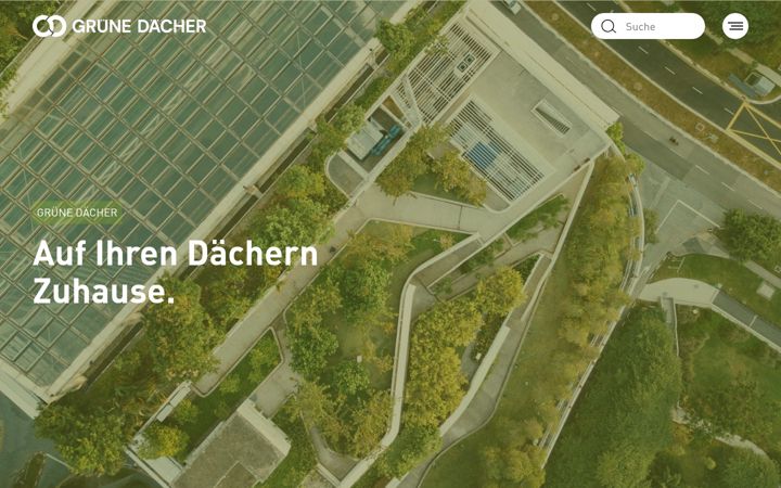 Zrzut ekranu gruene-daecher.de