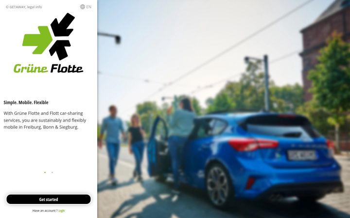 Screenshot of gruene-flotte.app
