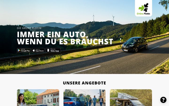 Screenshot of gruene-flotte.com