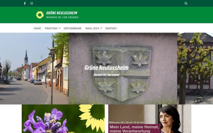 Screenshot of gruene-neulussheim.de