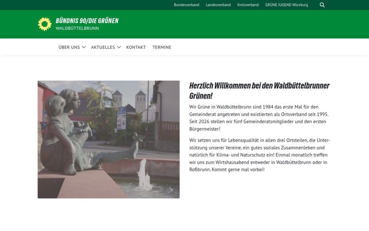 Screenshot of gruene-waldbuettelbrunn.de