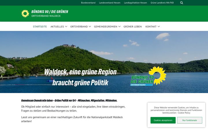Screenshot of gruene-waldeck.de