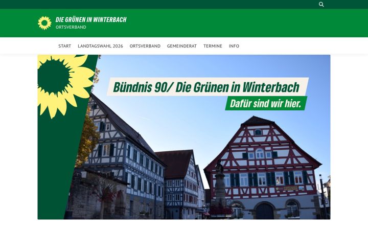Screenshot of gruene-winterbach.de