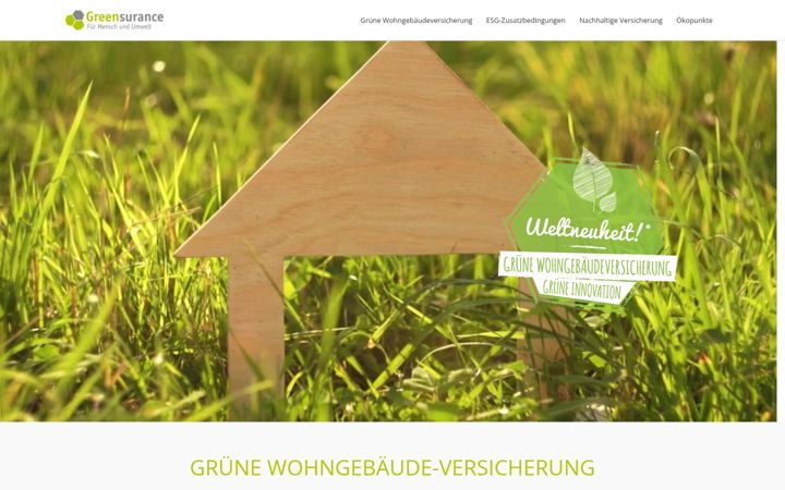 Screenshot of gruene-wohngebaeude-versicherung.de