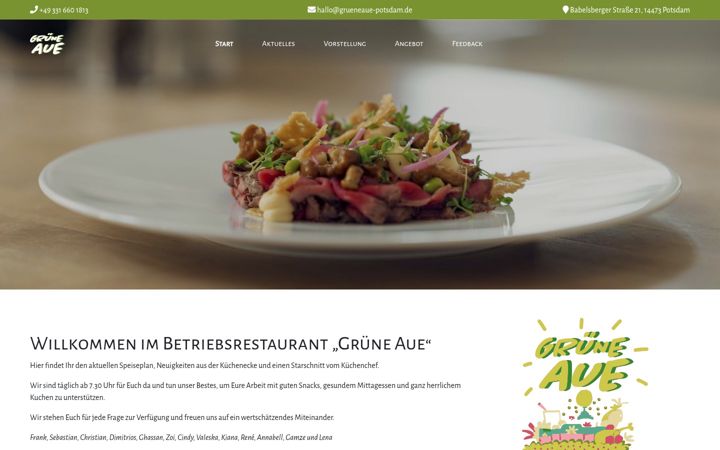 Screenshot of grueneaue-potsdam.de