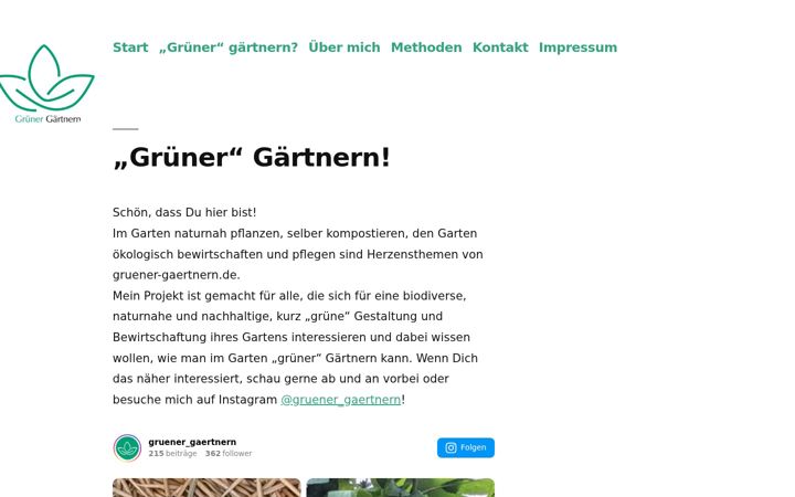 Screenshot of gruener-gaertnern.de