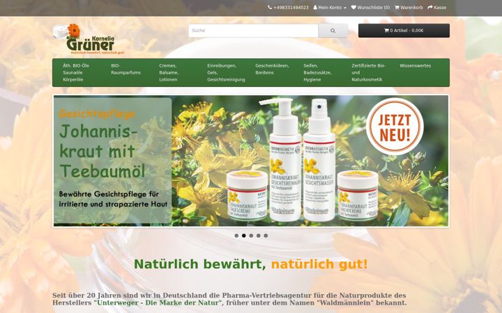 Screenshot of gruener-pharma.de