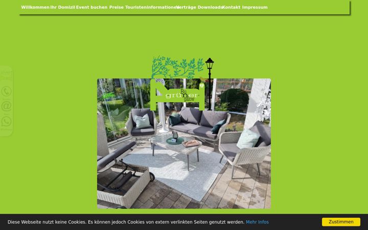 Screenshot of gruenerbungalow.de