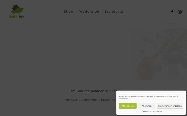 Screenshot of gruenerladencenter.de