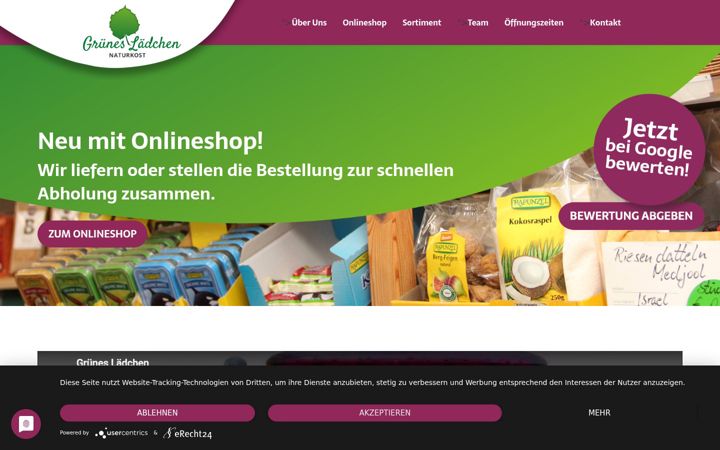 Screenshot of gruenes-laedchen-bs.de