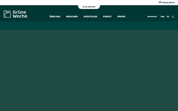 Screenshot of gruenewoche.de