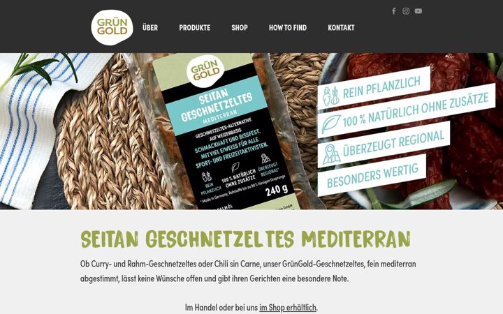 Screenshot of gruengold.org