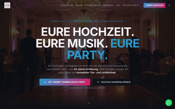 Screenshot of gruenhof-events.de