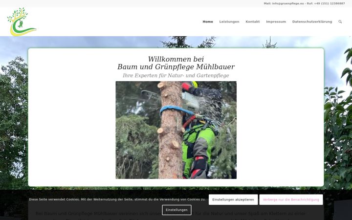 Screenshot of gruenpflege.eu