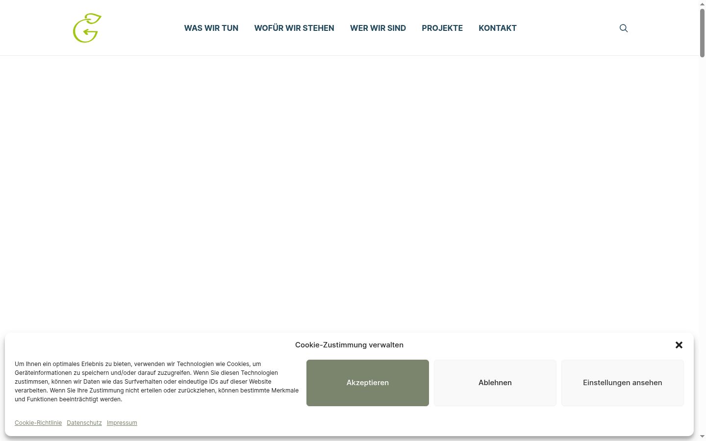 Screenshot tal-banner tal-kunsens muri qabel kwalunkwe interazzjoni