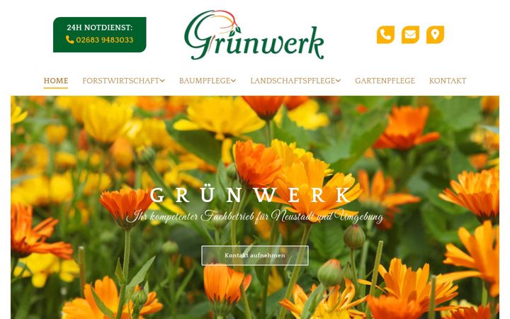 Screenshot of gruenwerk.eu