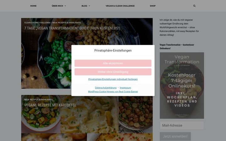 Screenshot of gruenzeugprinzessin.com