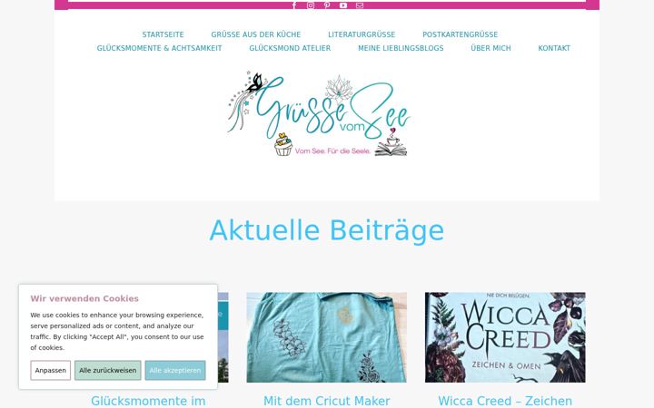 Screenshot of gruessevomsee.de