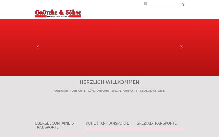 Screenshot of gruetzke.com