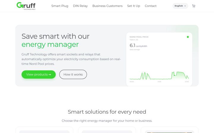 Screenshot of grufftechnology.eu