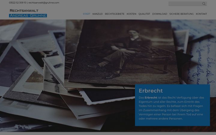 Screenshot of gruhne.com