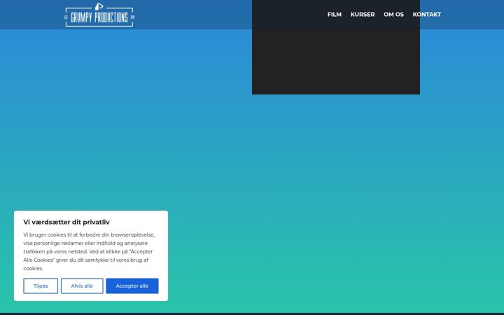 Screenshot of grumpyproductions.dk