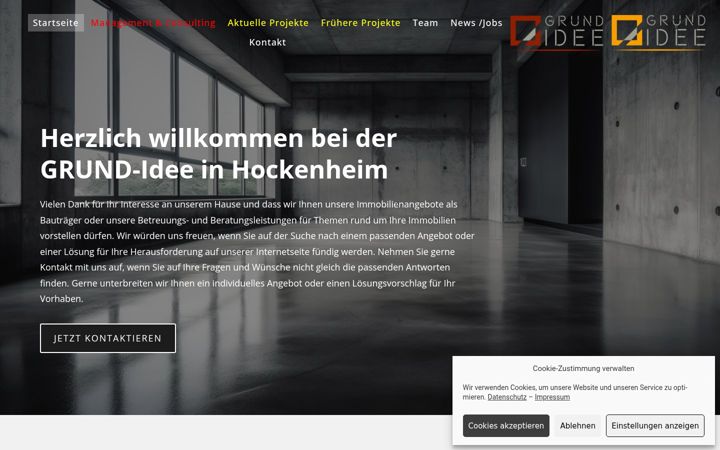 Screenshot of grund-idee.gmbh