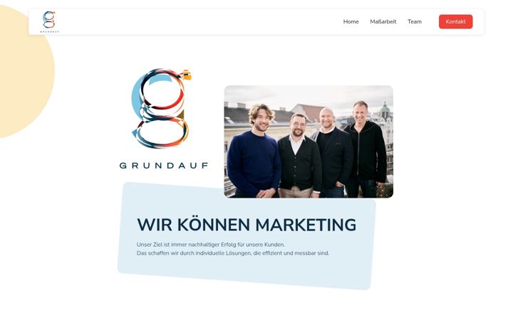 Screenshot of grundauf.com