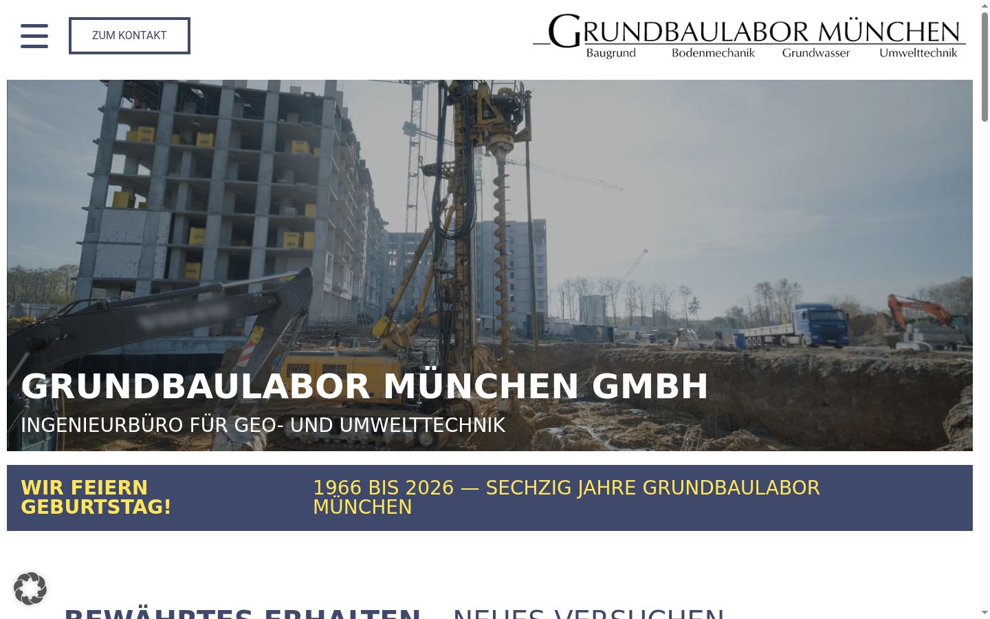 Screenshot des Einwilligungsbanners vor jeglicher Interaktion