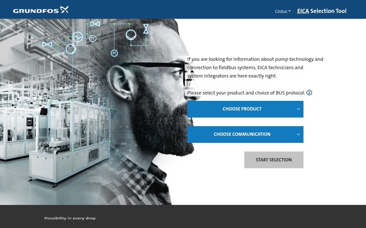 Screenshot of grundfos-eica.com