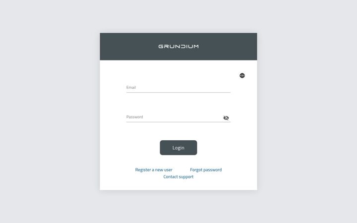 Screenshot of grundium.net