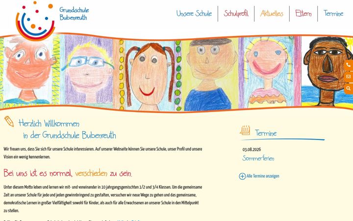 Screenshot of grundschule-bubenreuth.de