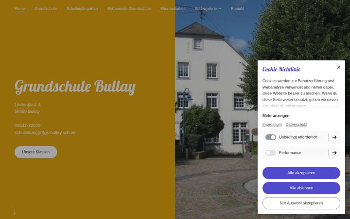 Screenshot of grundschule-bullay.de