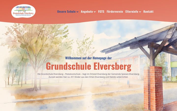 Screenshot of grundschule-elversberg.de