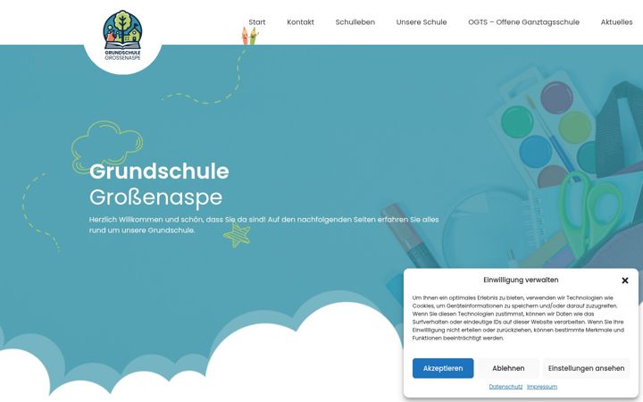 Screenshot of grundschule-grossenaspe.de