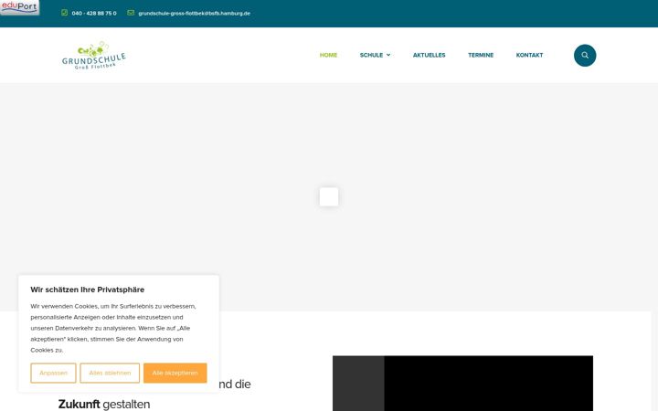 Screenshot of grundschule-grossflottbek.de