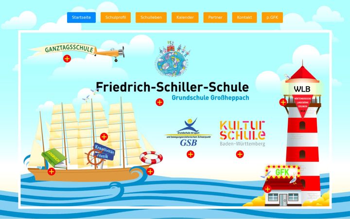 Screenshot of grundschule-grossheppach.de