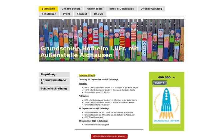 Screenshot of grundschule-hofheim-ufr.de